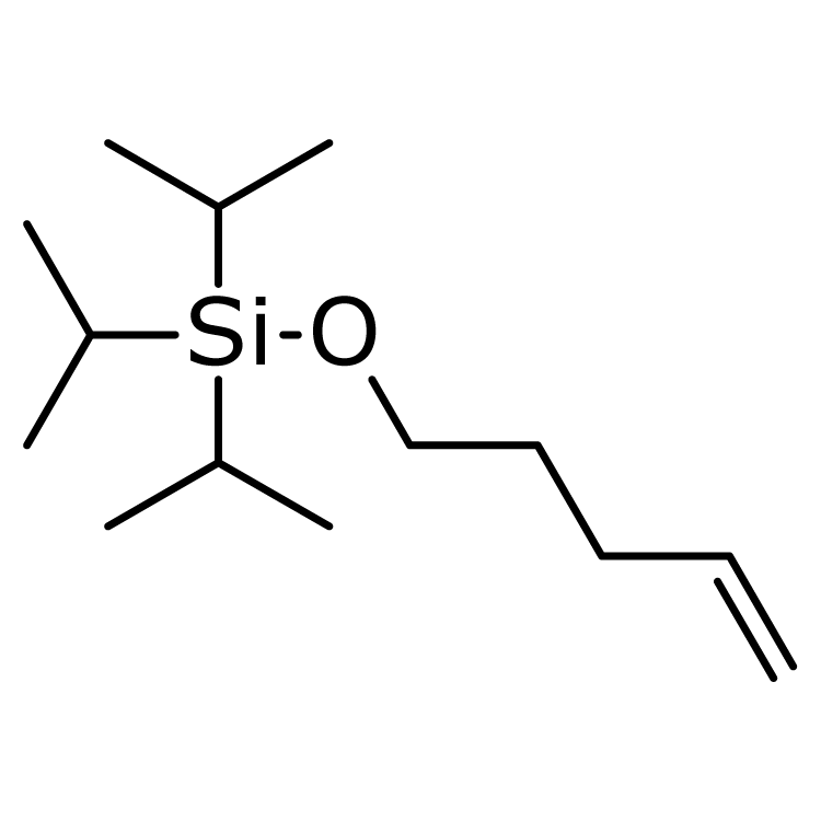 Structure of 183440-00-8 | Triisopropyl(4-penten-1-yloxy)silane