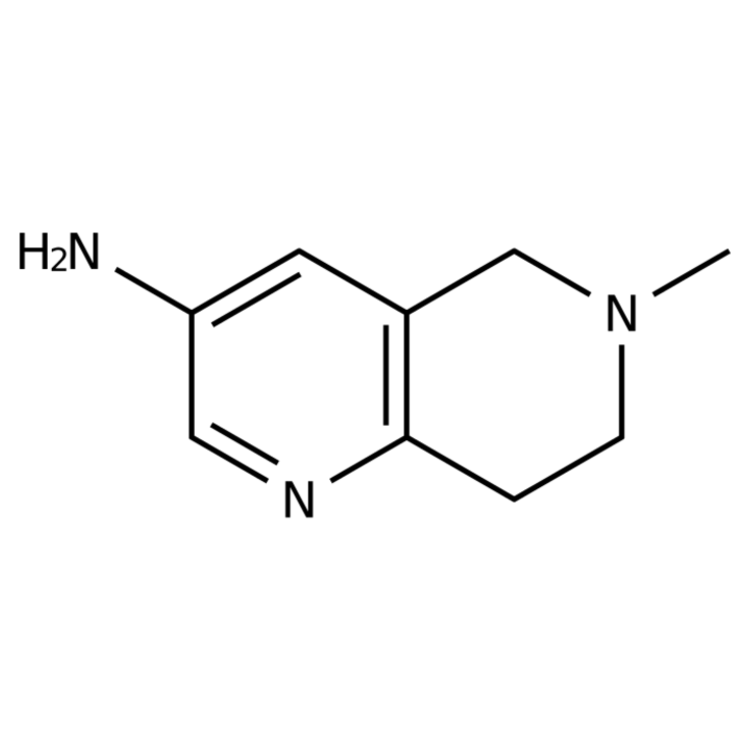 Structure of 216966-37-9 | 3-Amino-5,6,7,8-tetrahydro-6-methyl-1,6-naphthyridine
