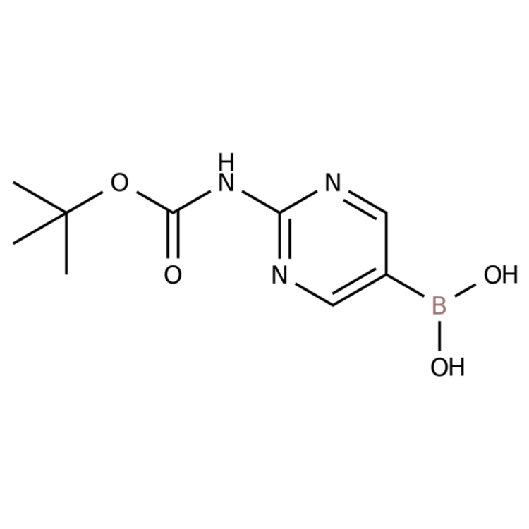 (2-((tert-Butoxycarbonyl)amino)pyrimidin-5-yl)boronic acid