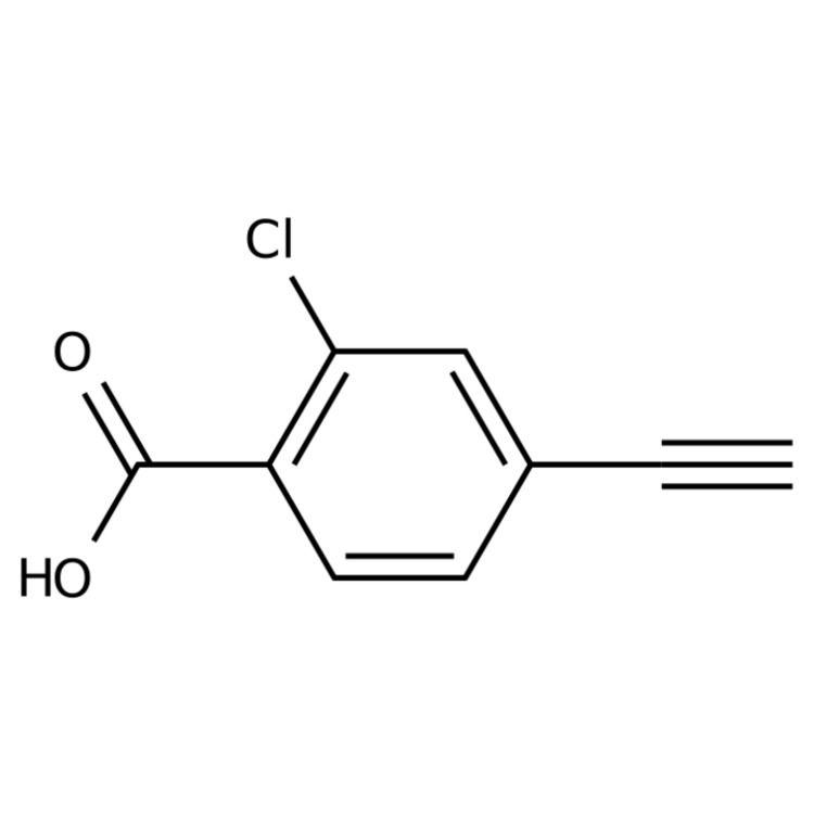 Structure of 2168559-67-7 | 2-Chloro-4-ethynylbenzoic acid