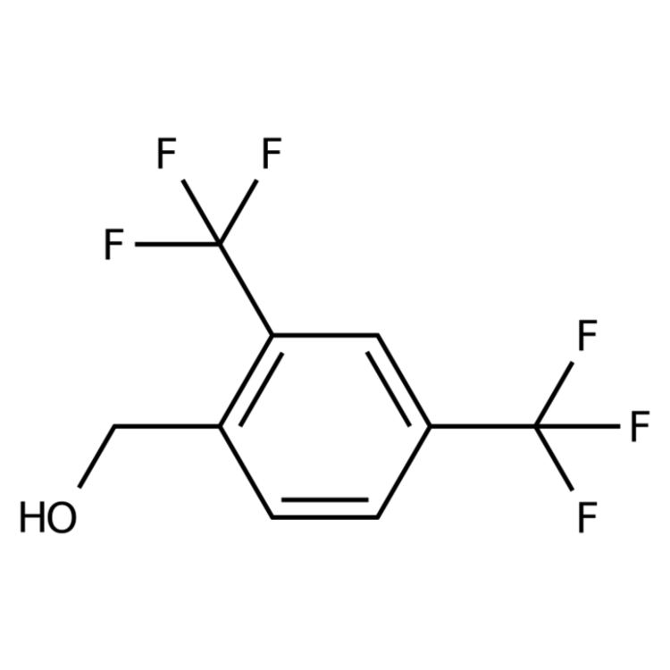 Structure of 143158-15-0 | (2,4-Bis(trifluoromethyl)phenyl)methanol