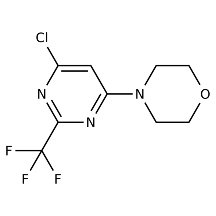 Structure of 1189444-94-7 | 4-[6-chloro-2-(trifluoromethyl)pyrimidin-4-yl]morpholine