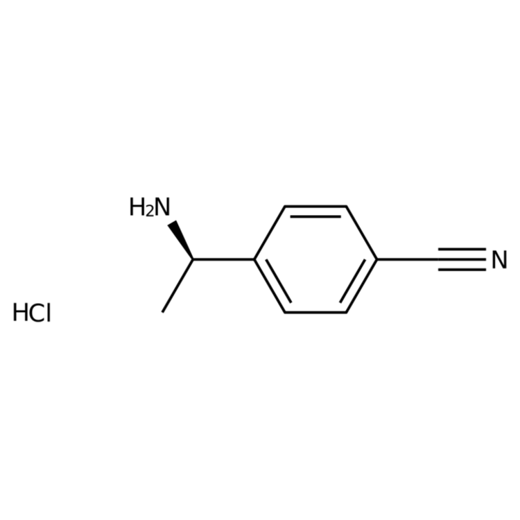 Structure of 911372-78-6 | (R)-4-(1-Aminoethyl)benzonitrile hydrochloride