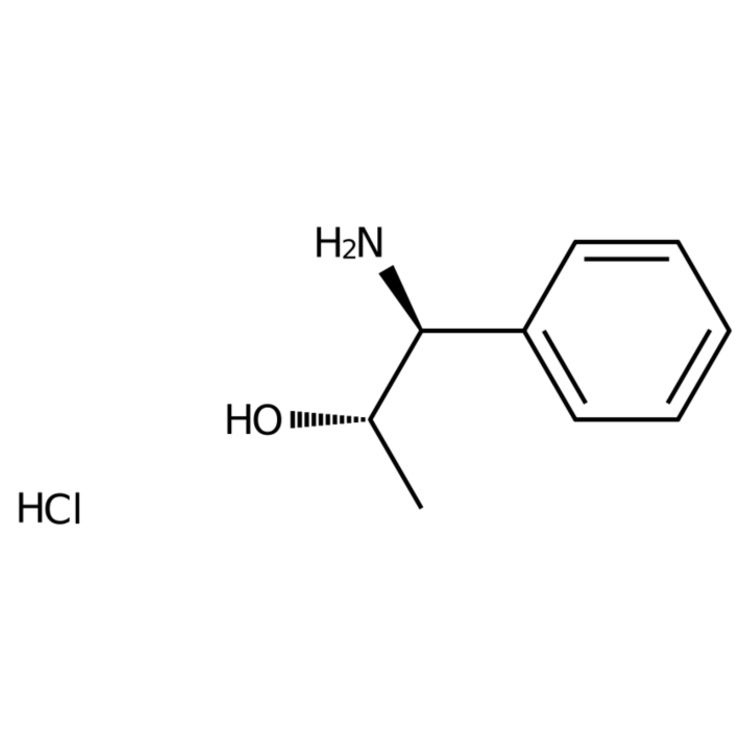 Structure of 88784-93-4 | (1S,2S)-1-Amino-1-phenylpropan-2-ol hydrochloride