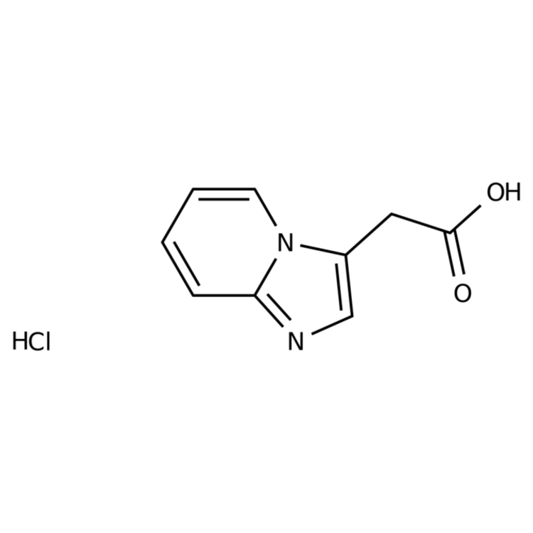 Structure of 127657-46-9 | 2-(Imidazo[1,2-a]pyridin-3-yl)acetic acid hydrochloride