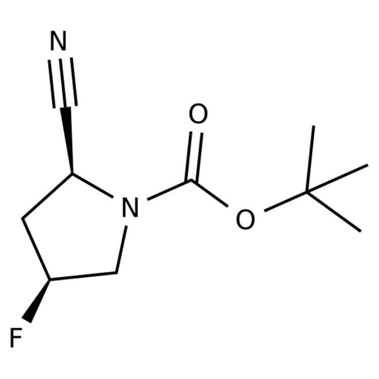 Structure of 426844-76-0 | (2S,4S)-tert-Butyl 2-cyano-4-fluoropyrrolidine-1-carboxylate