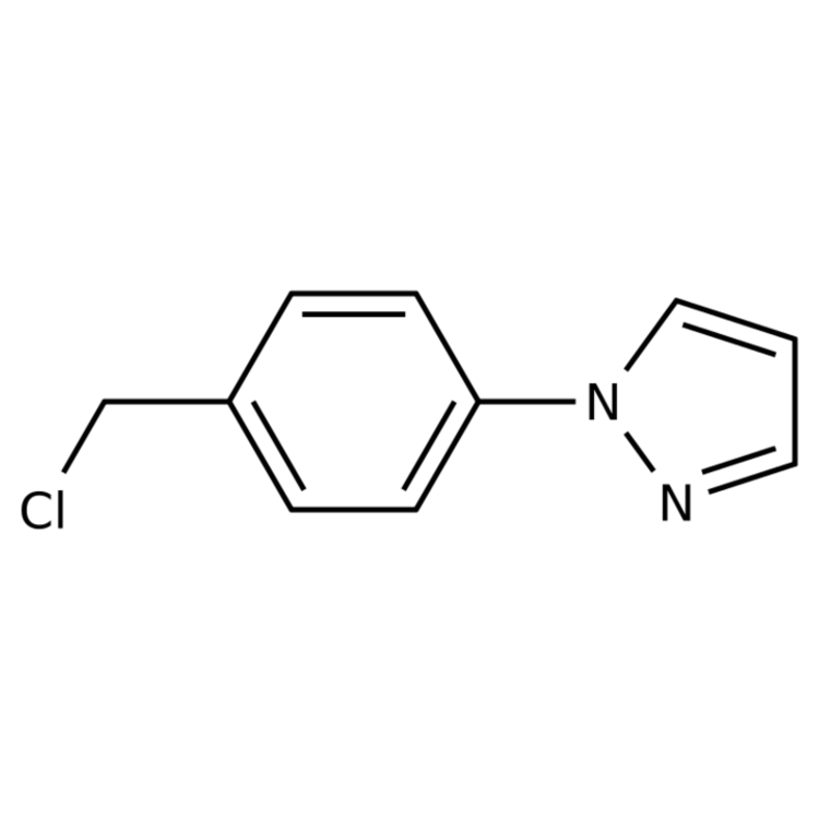 Structure of 143426-52-2 | 1-(4-(Chloromethyl)phenyl)-1H-pyrazole