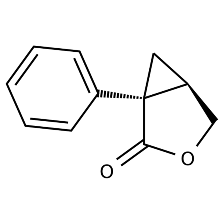 Structure of 96847-53-9 | (1S,5R)-1-Phenyl-3-oxabicyclo[3.1.0]hexan-2-one