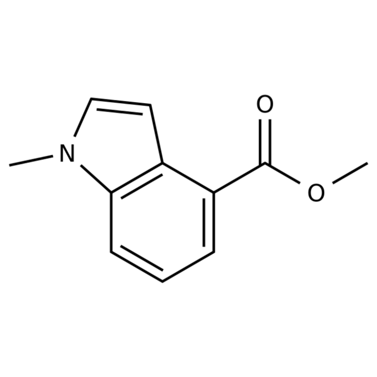 Structure of 1444-12-8 | Methyl 1-methyl-1H-indole-4-carboxylate
