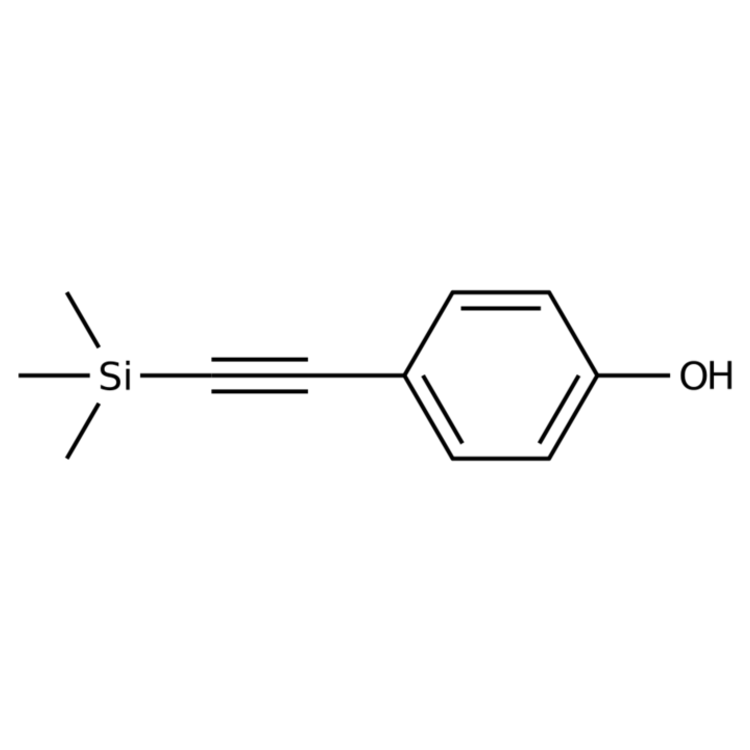 Structure of 88075-18-7 | 4-((Trimethylsilyl)ethynyl)phenol