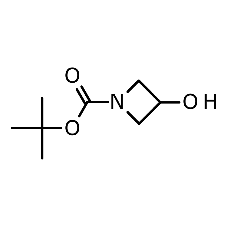 Structure of 141699-55-0 | tert-Butyl 3-hydroxyazetidine-1-carboxylate