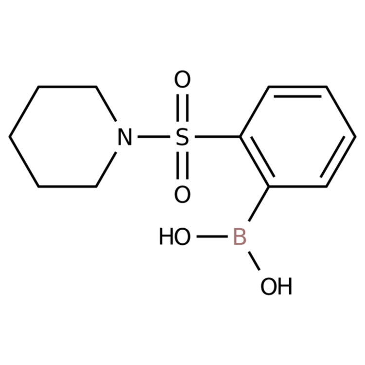 Structure of 957034-87-6 | (2-(Piperidin-1-ylsulfonyl)phenyl)boronic acid