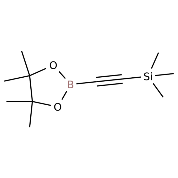 Structure of 159087-46-4 | Trimethyl((4,4,5,5-tetramethyl-1,3,2-dioxaborolan-2-yl)ethynyl)silane