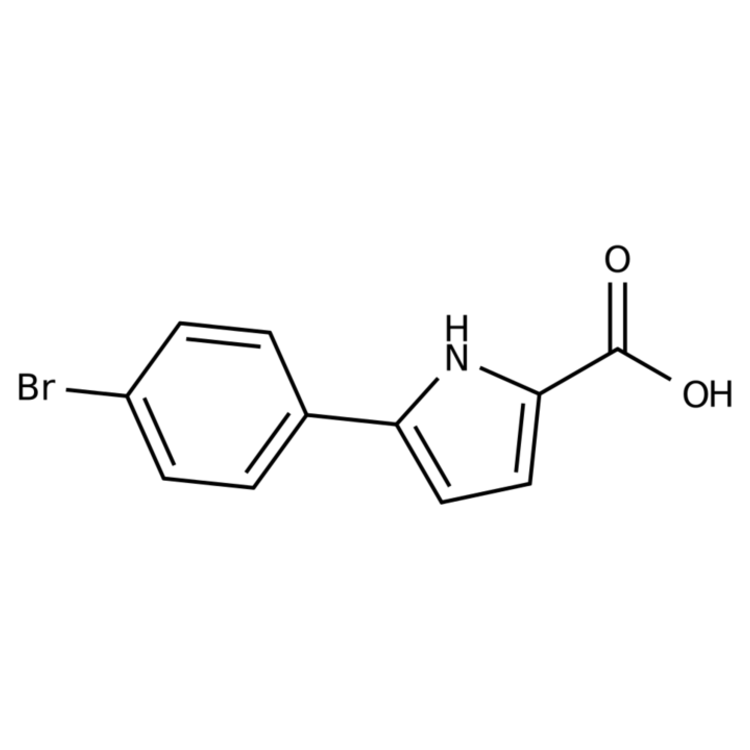 Structure of 1226361-85-8 | 5-(4-Bromophenyl)-1H-pyrrole-2-carboxylic acid