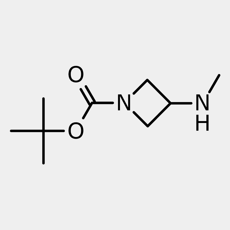 Structure of 454703-20-9 | tert-Butyl 3-(methylamino)azetidine-1-carboxylate