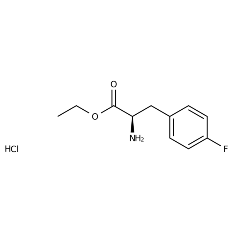 Structure of 2061996-60-7 | (R)-Ethyl 2-amino-3-(4-fluorophenyl)propanoate hydrochloride