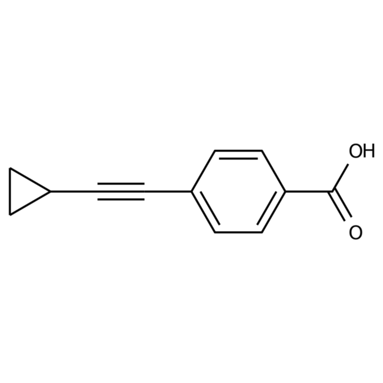 Structure of 908247-29-0 | 4-(Cyclopropylethynyl)benzoic acid