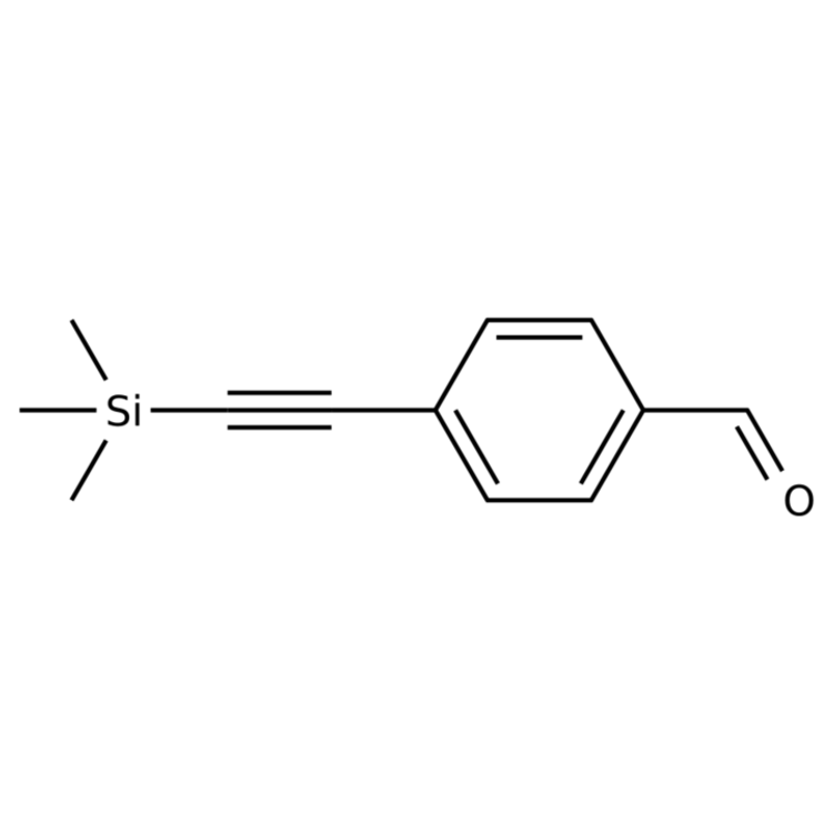 Structure of 77123-57-0 | 4-((Trimethylsilyl)ethynyl)benzaldehyde
