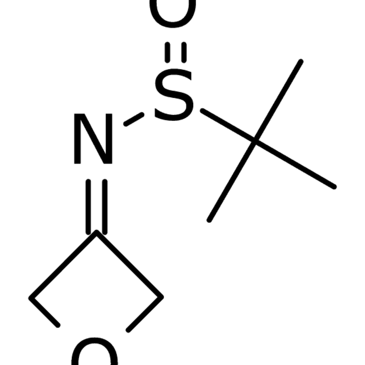 Structure of 1158098-73-7 | 2-Methyl-N-(oxetan-3-ylidene)propane-2-sulfinamide