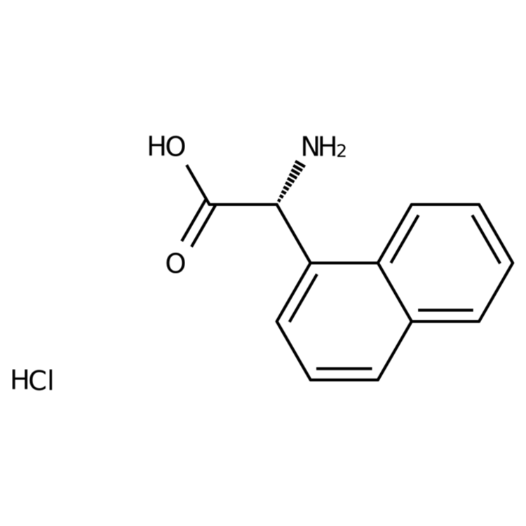 Structure of 1192350-47-2 | (R)-2-Amino-2-(naphthalen-1-yl)acetic acid hydrochloride