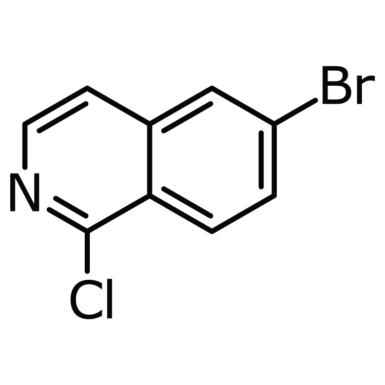 Structure of 205055-63-6 | 6-Bromo-1-chloroisoquinoline