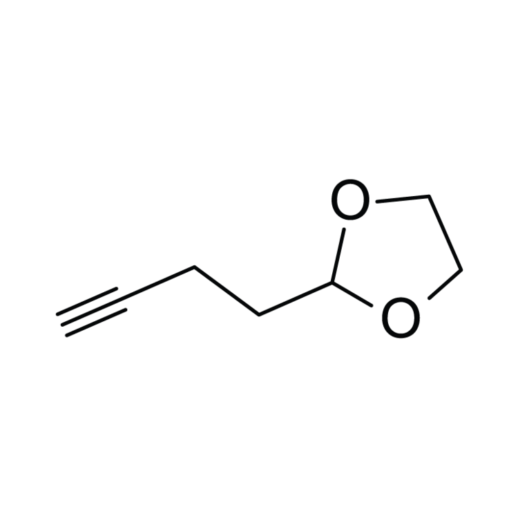 Structure of 71948-69-1 | 2-But-3-ynyl-1,3-dioxolane