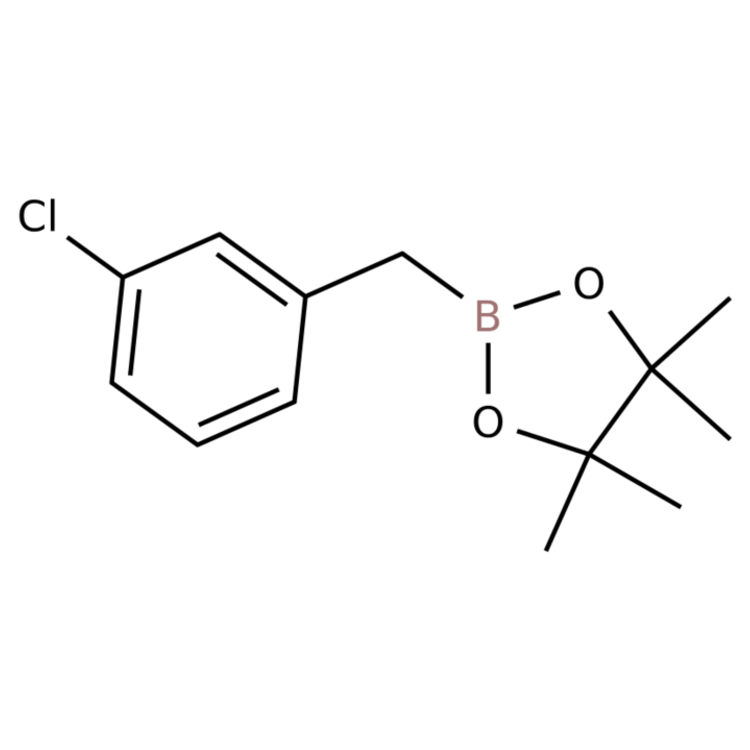 Structure of 517920-59-1 | 2-(3-Chlorobenzyl)-4,4,5,5-tetramethyl-1,3,2-dioxaborolane