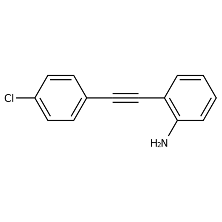 Structure of 221910-19-6 | 2-((4-Chlorophenyl)ethynyl)aniline