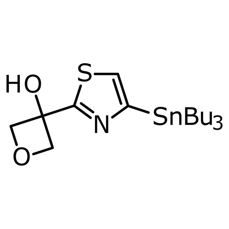 Structure of 1245816-13-0 | 3-(4-(Tributylstannyl)thiazol-2-yl)oxetan-3-ol