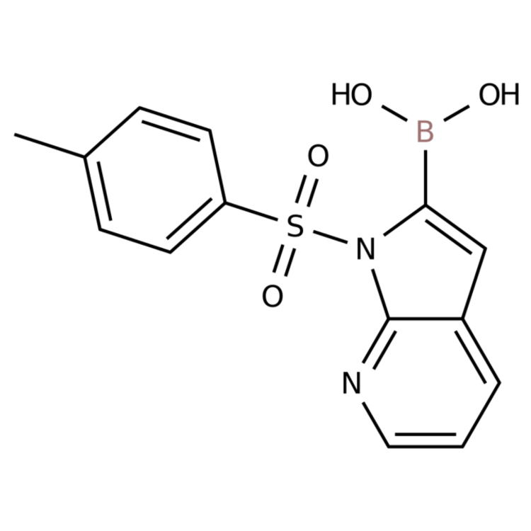 Structure of 2096334-98-2 | (1-Tosyl-1H-pyrrolo[2,3-b]pyridin-2-yl)boronic acid