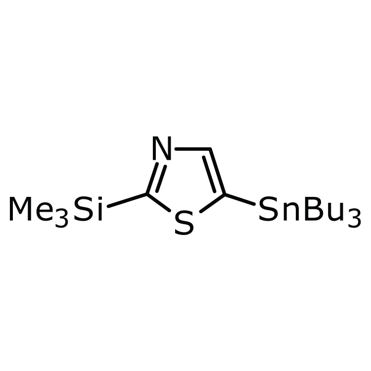 Structure of 263868-71-9 | 5-(Tributylstannyl)-2-(trimethylsilyl)thiazole