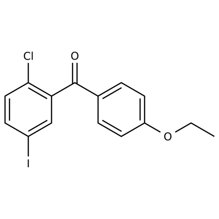 Structure of 1103738-26-6 | (2-Chloro-5-iodophenyl)(4-ethoxyphenyl)methanone