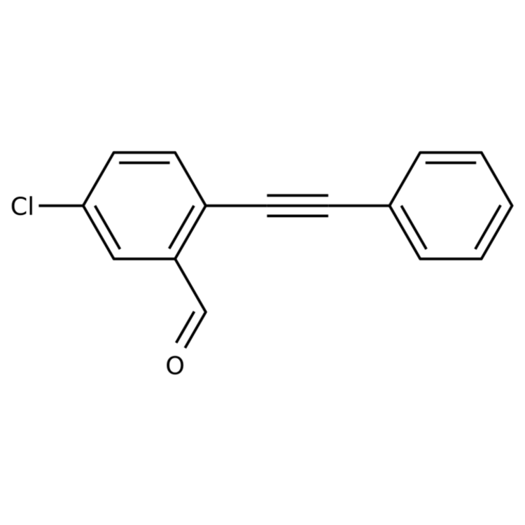 Structure of 1186603-47-3 | 5-Chloro-2-(phenylethynyl)benzaldehyde