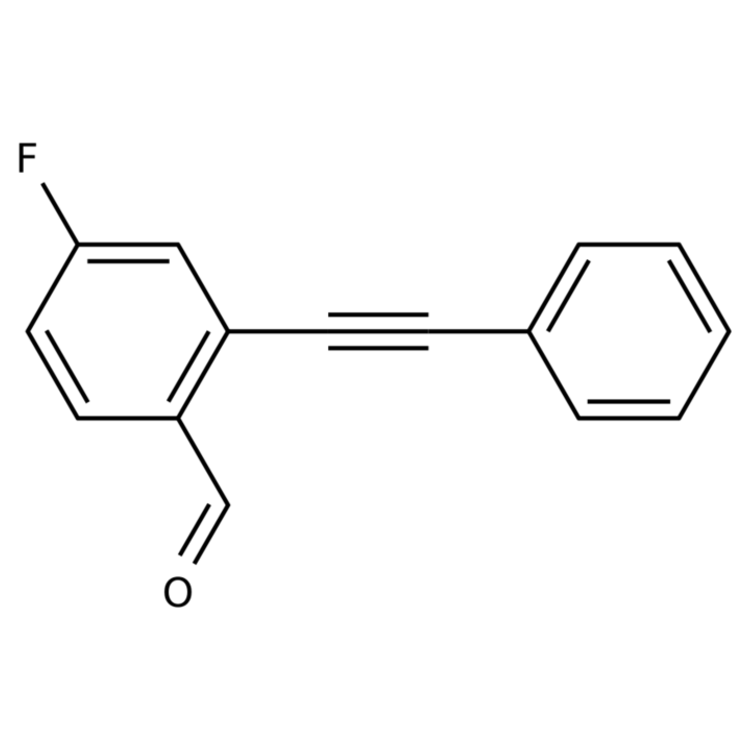 Structure of 1189207-30-4 | 4-Fluoro-2-(phenylethynyl)benzaldehyde