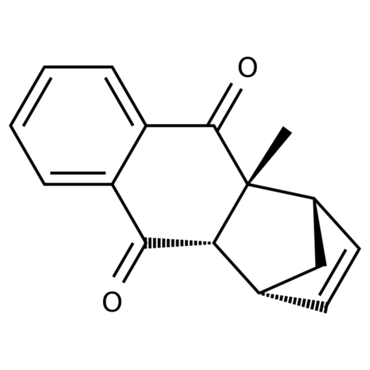 Structure of 97804-50-7 | (1R,4S,4aR,9aS)-rel-4a-Methyl-1,4,4a,9a-tetrahydro-1,4-methanoanthracene-9,10-dione