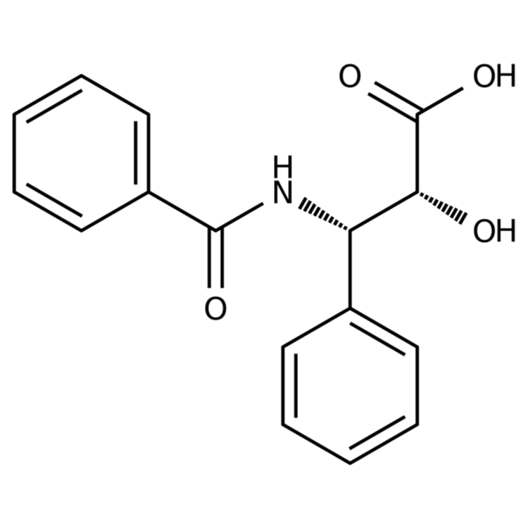 Structure of 132201-33-3 | N-Benzoyl-(2R,3S)-3-Phenylisoserine