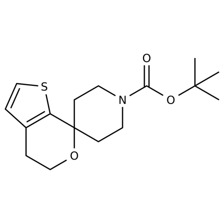 Structure of 1283095-48-6 | tert-Butyl 4',5'-dihydrospiro[piperidine-4,7'-thieno[2,3-c]pyran]-1-carboxylate