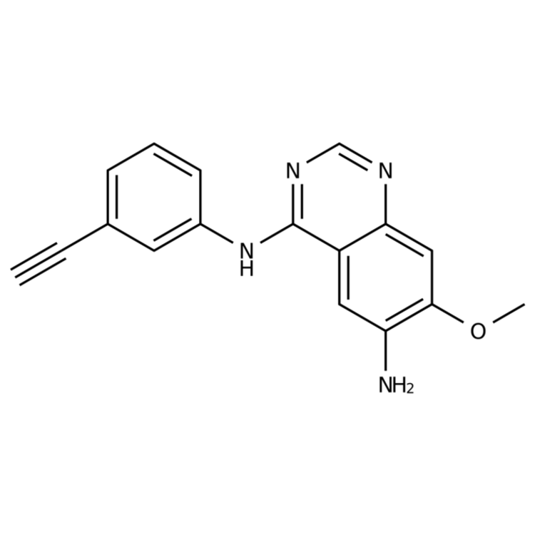Structure of 1012057-52-1 | N4-(3-Ethynylphenyl)-7-methoxyquinazoline-4,6-diamine
