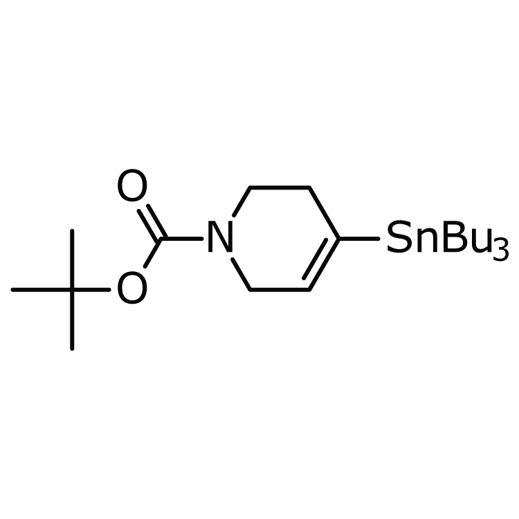 Structure of 208465-07-0 | 3,6-Dihydro-4-(tributylstannyl)-1(2H)-pyridine carboxylic acid t-butyl ester