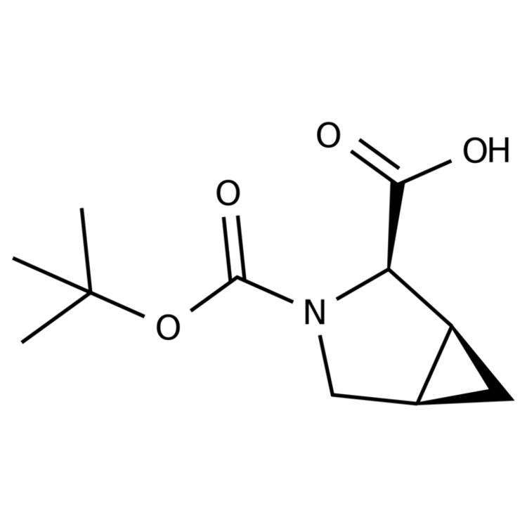Structure of 937244-10-5 | (1S,2R,5R)-3-[(tert-butoxy)carbonyl]-3-azabicyclo[3.1.0]hexane-2-carboxylic acid