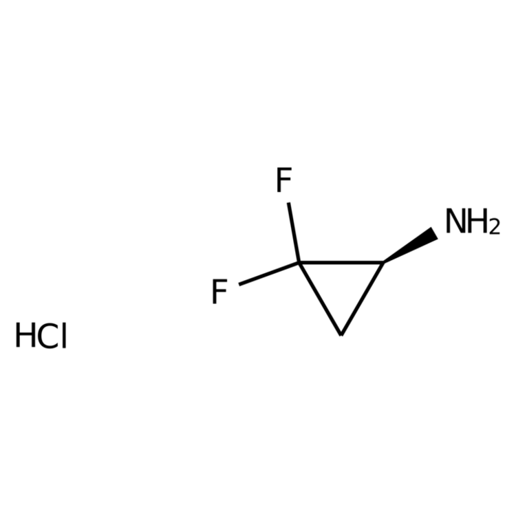 Structure of 2306252-66-2 | (1S)-2,2-difluorocyclopropanamine; hydrochloride