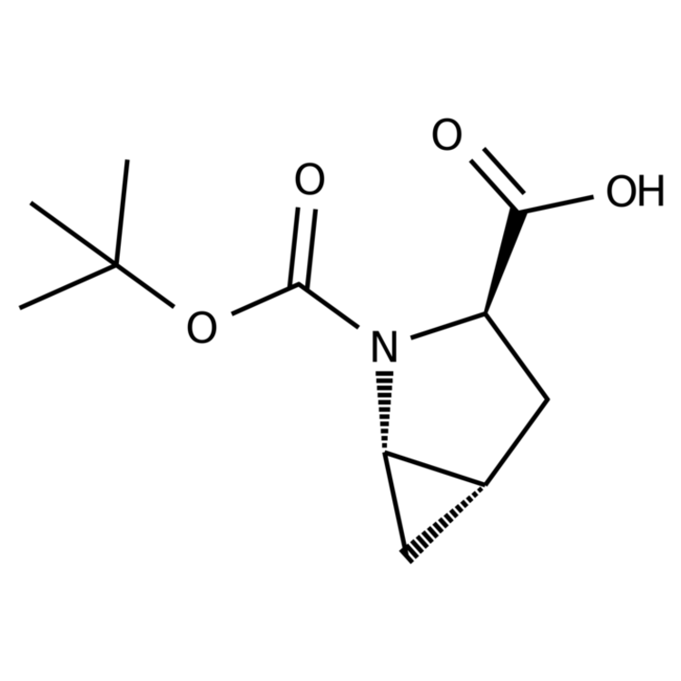 Structure of 1417743-41-9 | (1S,3R,5S)-2-[(tert-butoxy)carbonyl]-2-azabicyclo[3.1.0]hexane-3-carboxylic acid