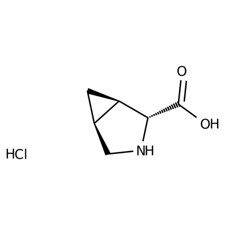 Structure of 73804-69-0 | (1R,2R,5S)-rel-3-azabicyclo[3.1.0]hexane-2-carboxylic acid hydrochloride