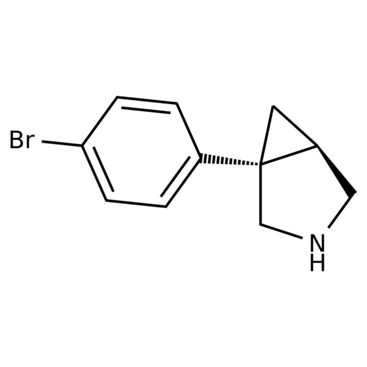 Structure of 863679-45-2 | (1S,5R)-1-(4-bromophenyl)-3-azabicyclo[3.1.0]hexane