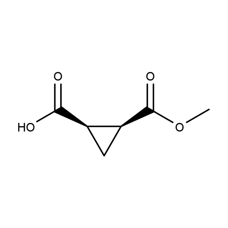 Structure of 88335-86-8 | (1R,2S)-2-(methoxycarbonyl)cyclopropane-1-carboxylic acid