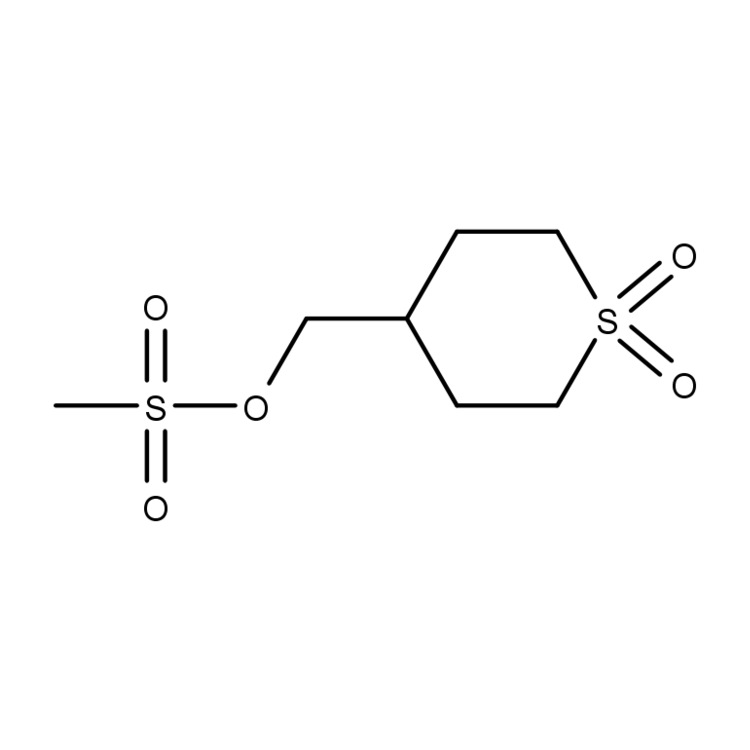 Structure of 1010836-46-0 | (1,1-dioxo-1�����-thian-4-yl)methyl methanesulfonate