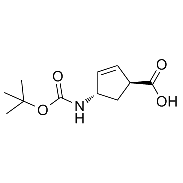 (1S,4S)-4-[[(1,1-Dimethylethoxy)carbonyl]amino]-2-cyclopentene-1-carboxylic acid