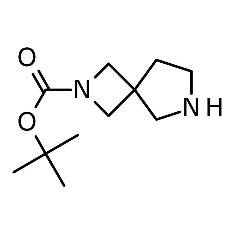 Structure of 885270-84-8 | 2,6-Diazaspiro[3.4]octane-2-carboxylic acid tert-butyl ester