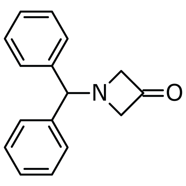 Structure of 40320-60-3 | 1-Diphenylmethyl-3-azetidinone