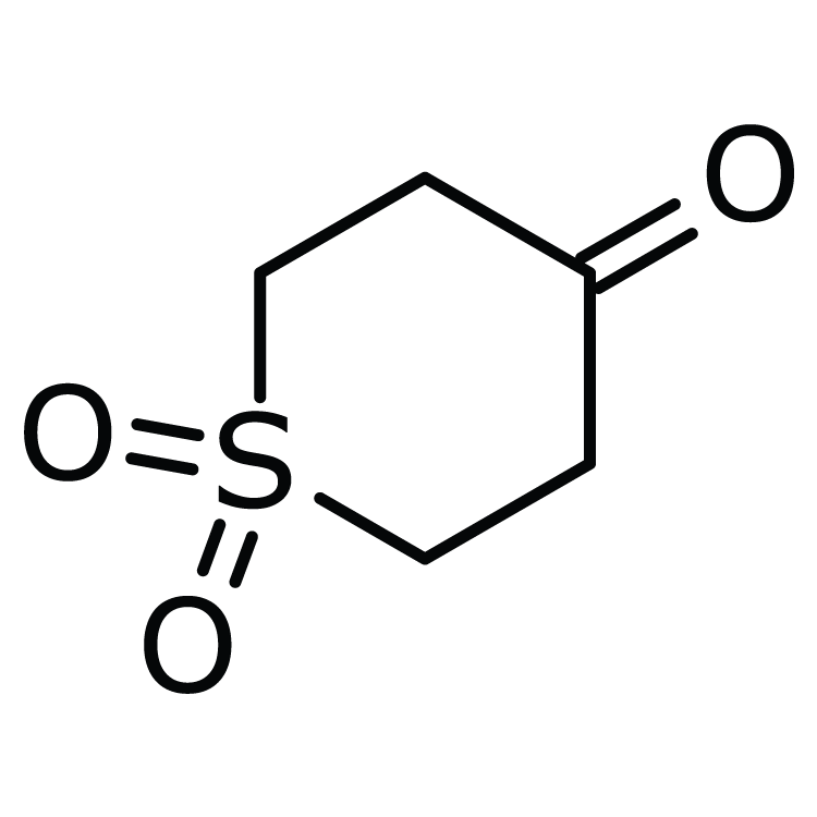 Structure of 17396-35-9 | Tetrahydrothiopyran-4-one 1,1-dioxide